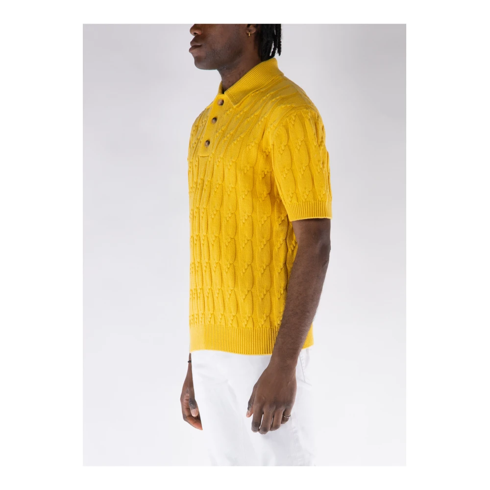 Drole de Monsieur Round-neck Knitwear Yellow Heren