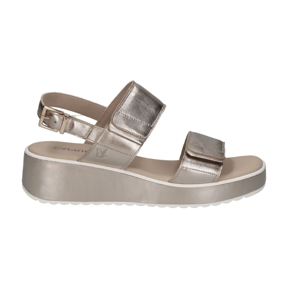 Caprice Women's Beige Flat Casual Sandals - Wedges - 7 Uk - Shoes
