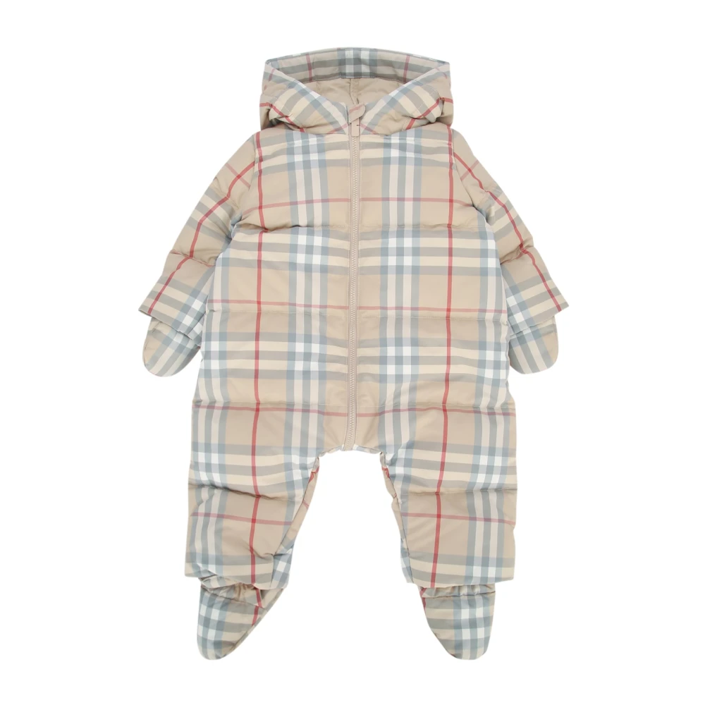 Burberry Unisex Kids Multicolor Robinson Check Puffer Suit - Kids Overalls - 9 M - Kids
