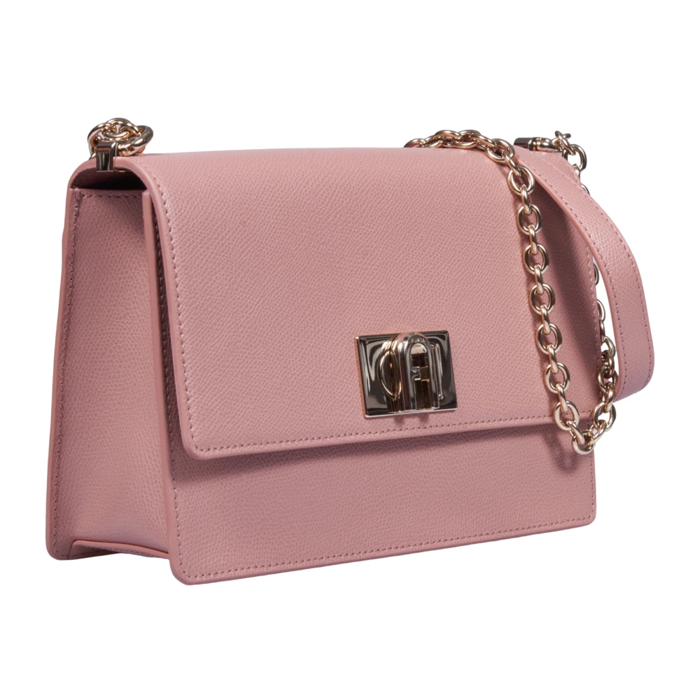 Furla Roze Schoudertas met Twist Lock Pink Dames