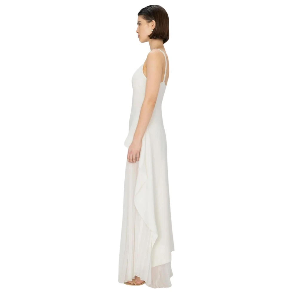 Simkhai Elegante V-hals Midi Jurk White Dames