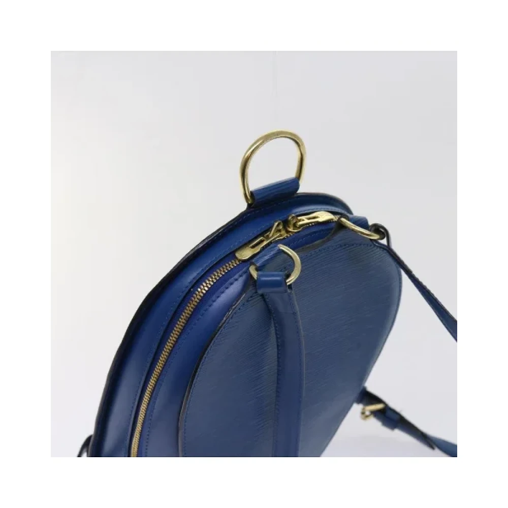 Louis Vuitton Vintage Pre-owned Leather backpacks Blue Dames