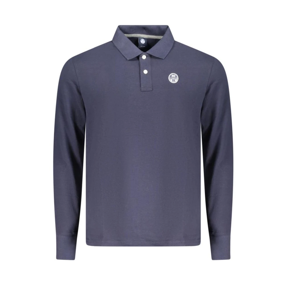 North Sails Blue Cotton Men Polo Shirt - M - Image 3