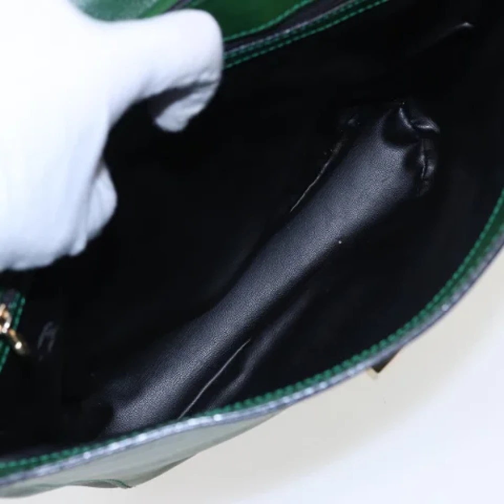 Fendi Vintage Pre-owned Leather fendi-bags Green Dames