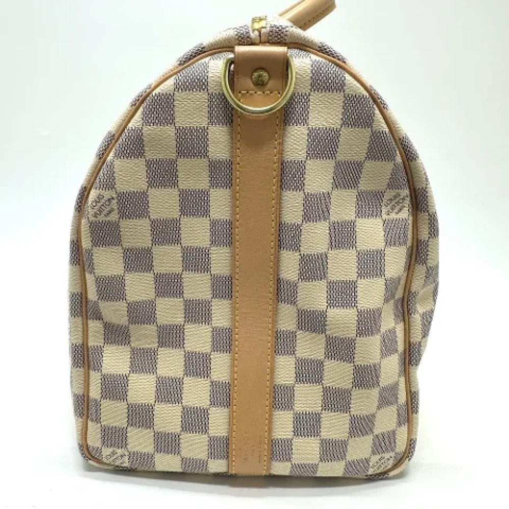 Louis Vuitton Vintage Pre-owned Cotton louis-vuitton-bags White Dames