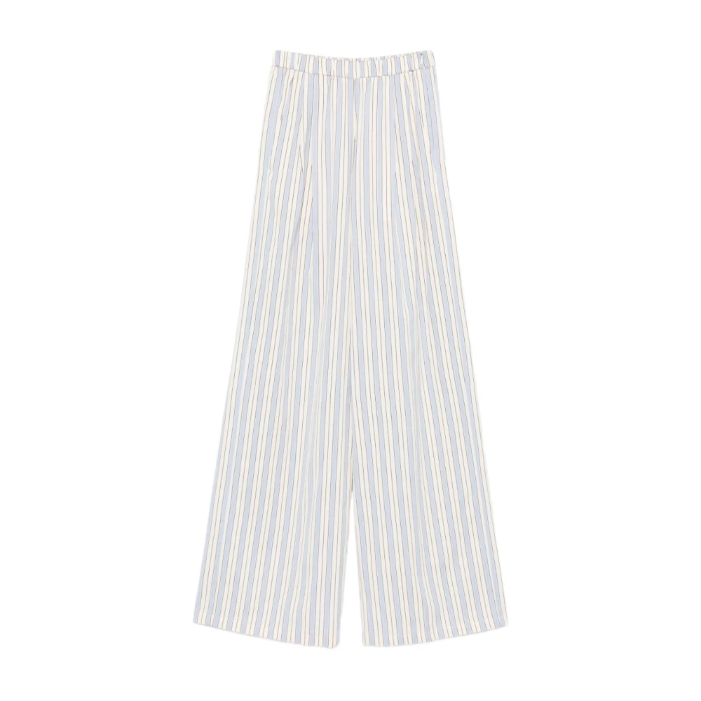 Forte Forte Women's Blue Wide Trousers, S, Wide Trousers