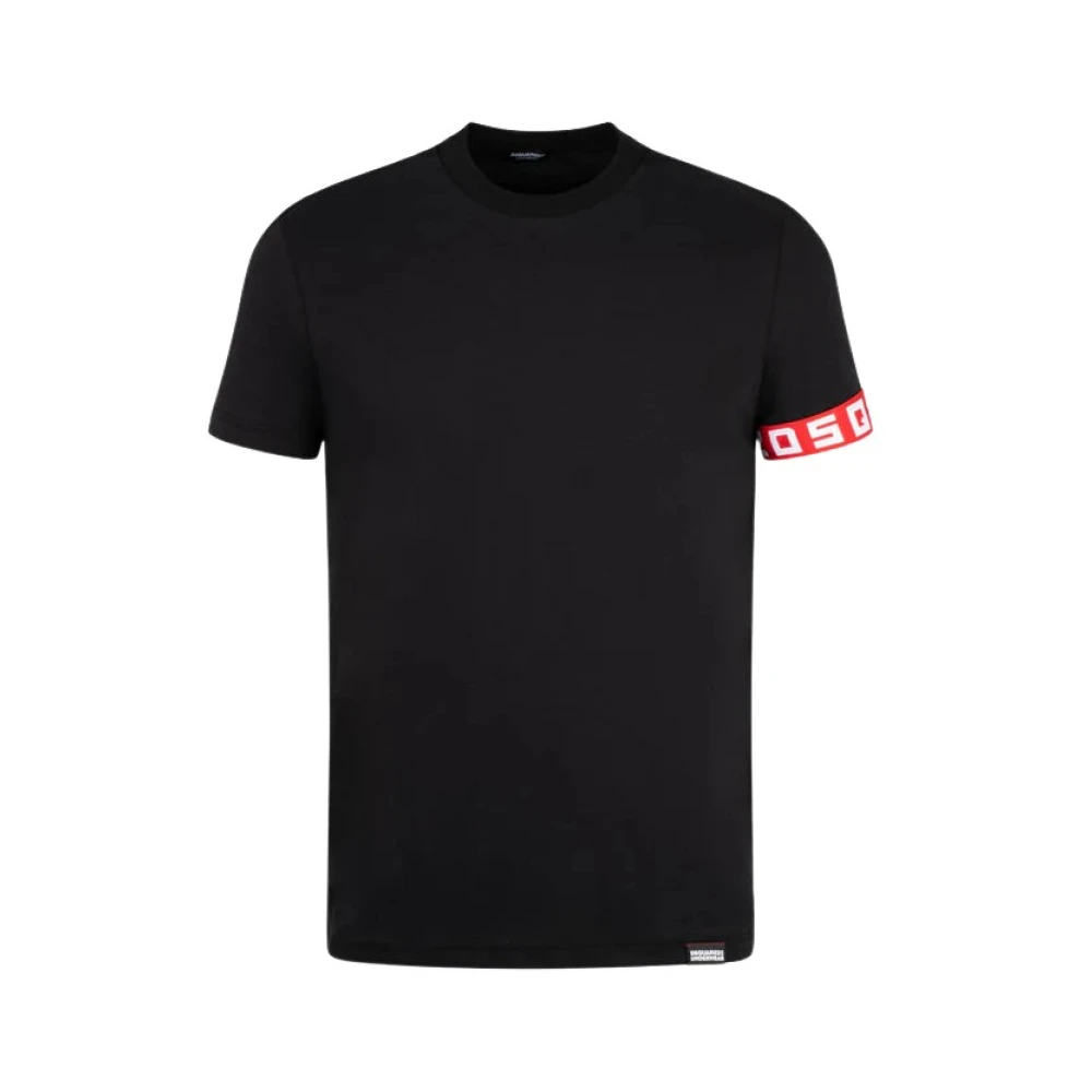 Dsquared2 Zwart T-shirt met korte mouwen Black Heren