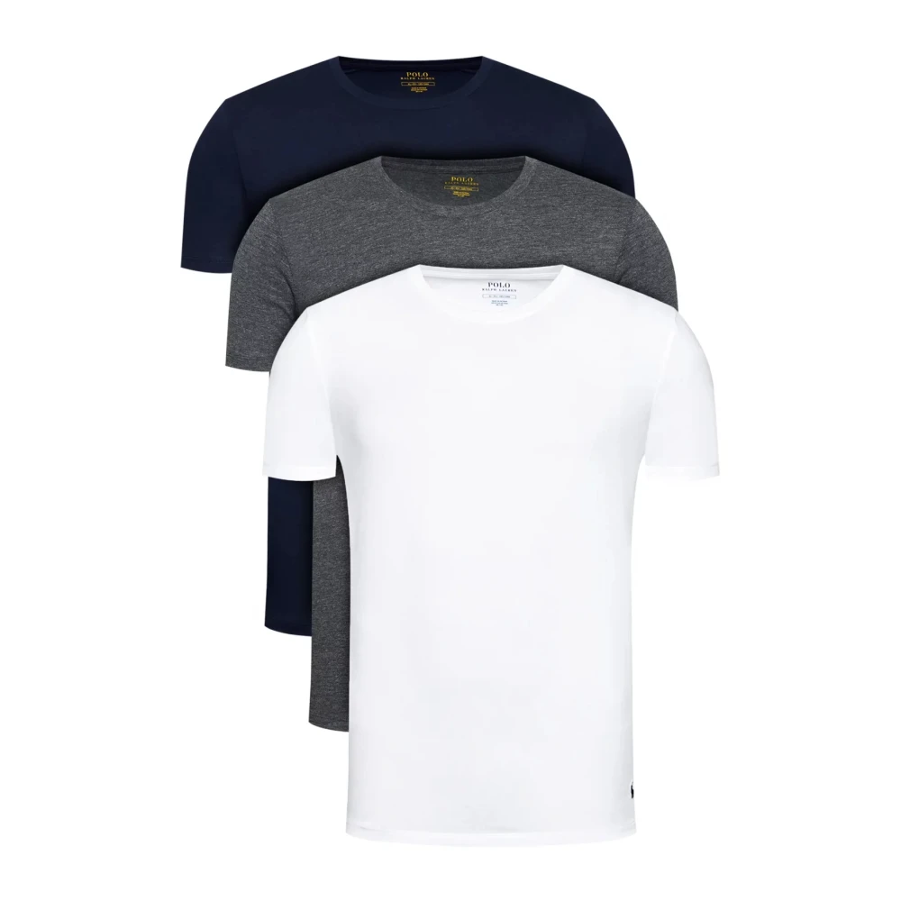 Ralph Lauren 3-Pack Bomull T-shirts - Multifärgad Multicolor, Herr