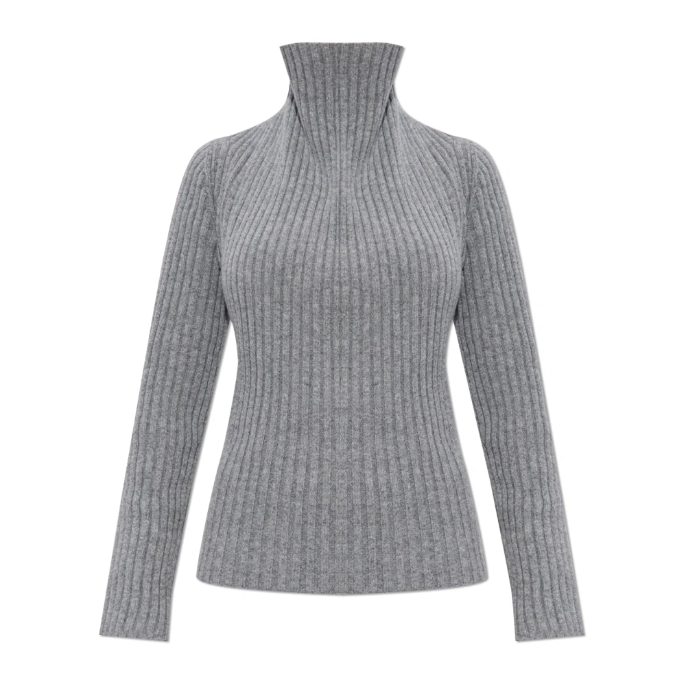 Victoria Beckham Women's Gray Wool Turtleneck