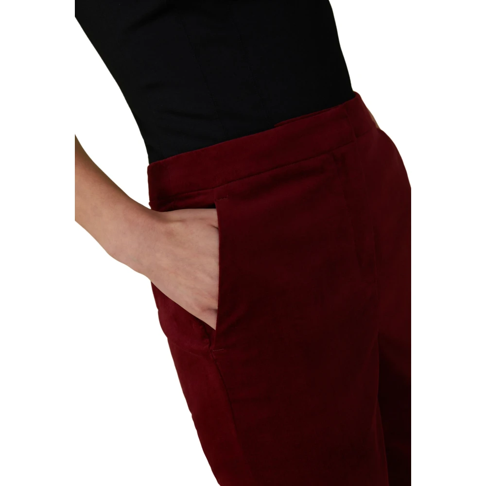 Iblues Straight Trousers Red Dames