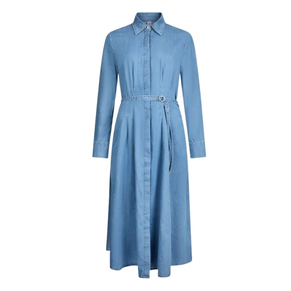 Liu Jo Vrouw Blauw Kleedjes Dames, L, Denim, Denim Shirt Dress