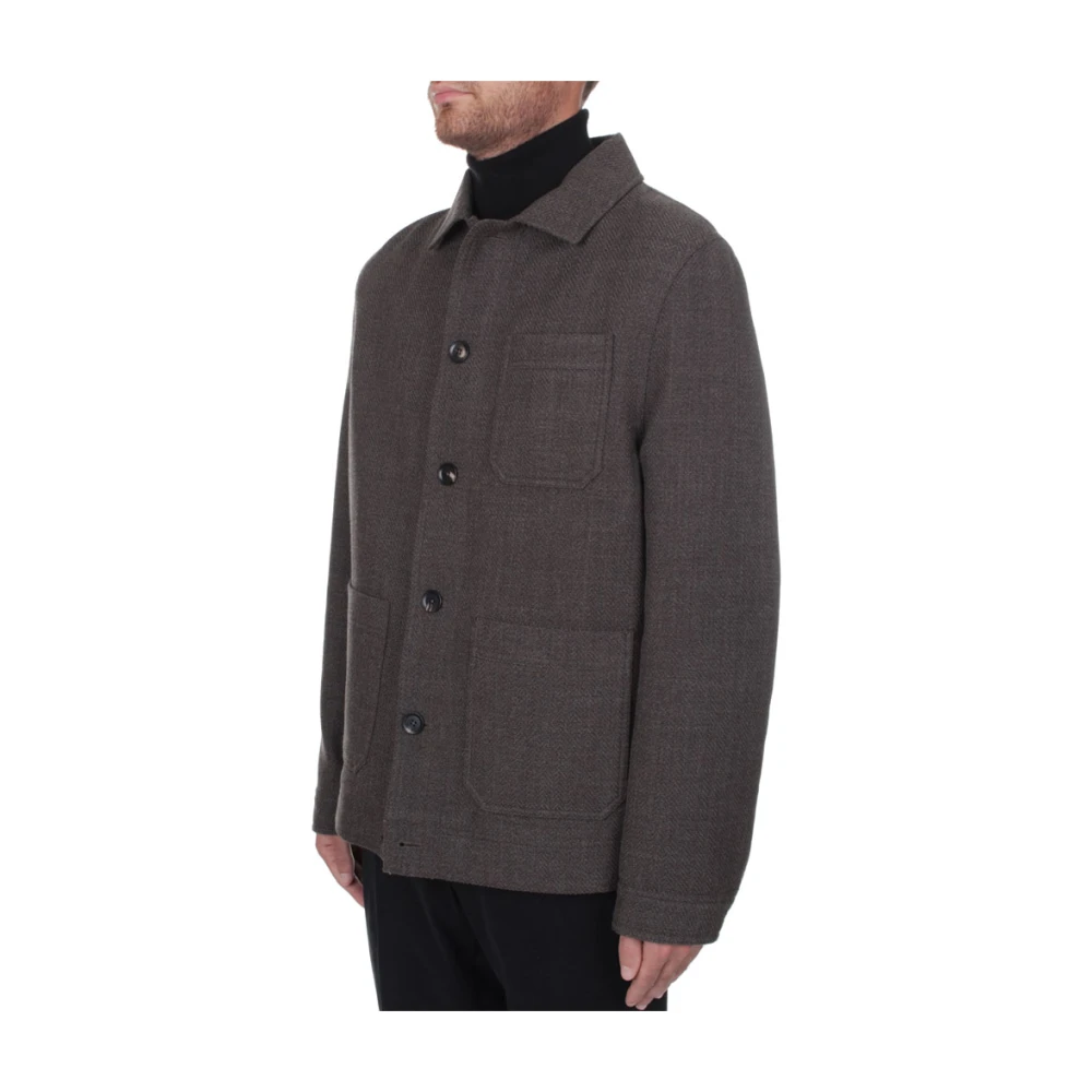 Circolo 1901 Bruine Overshirt met Knoopsluiting Brown Heren
