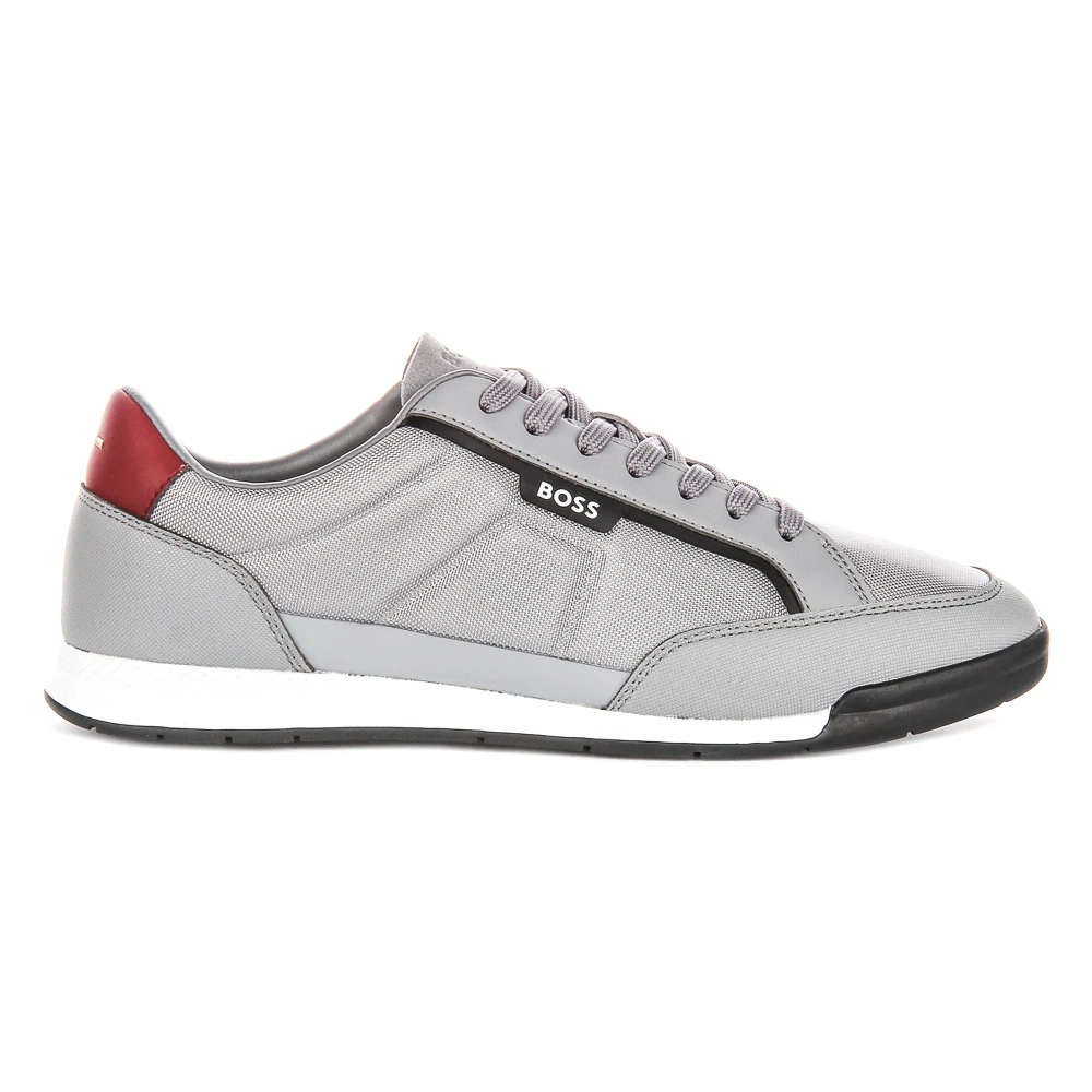 Hugo Men's Gray Nitan Lowp Tx - Sneakers - 7 Uk - Shoes