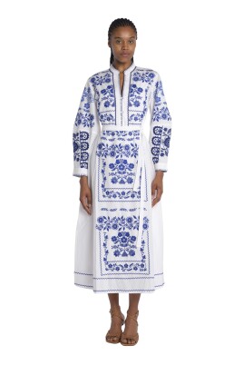 blue-floral-embroidered-caftan-dress