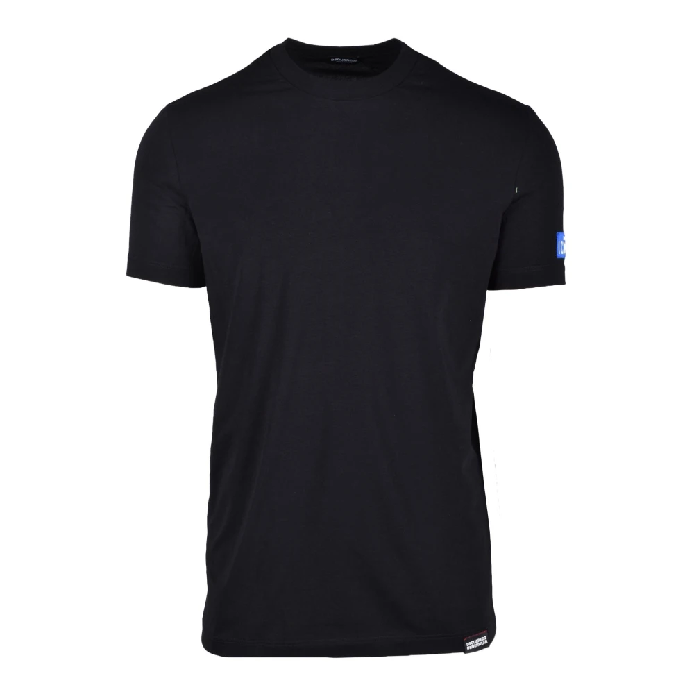 Dsquared2 Katoen Elastaan Ondergoed T-shirt Black Heren