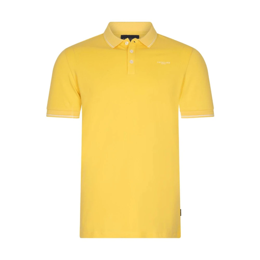Cavallaro Klassieke Mandrio Polo Shirt Yellow Heren