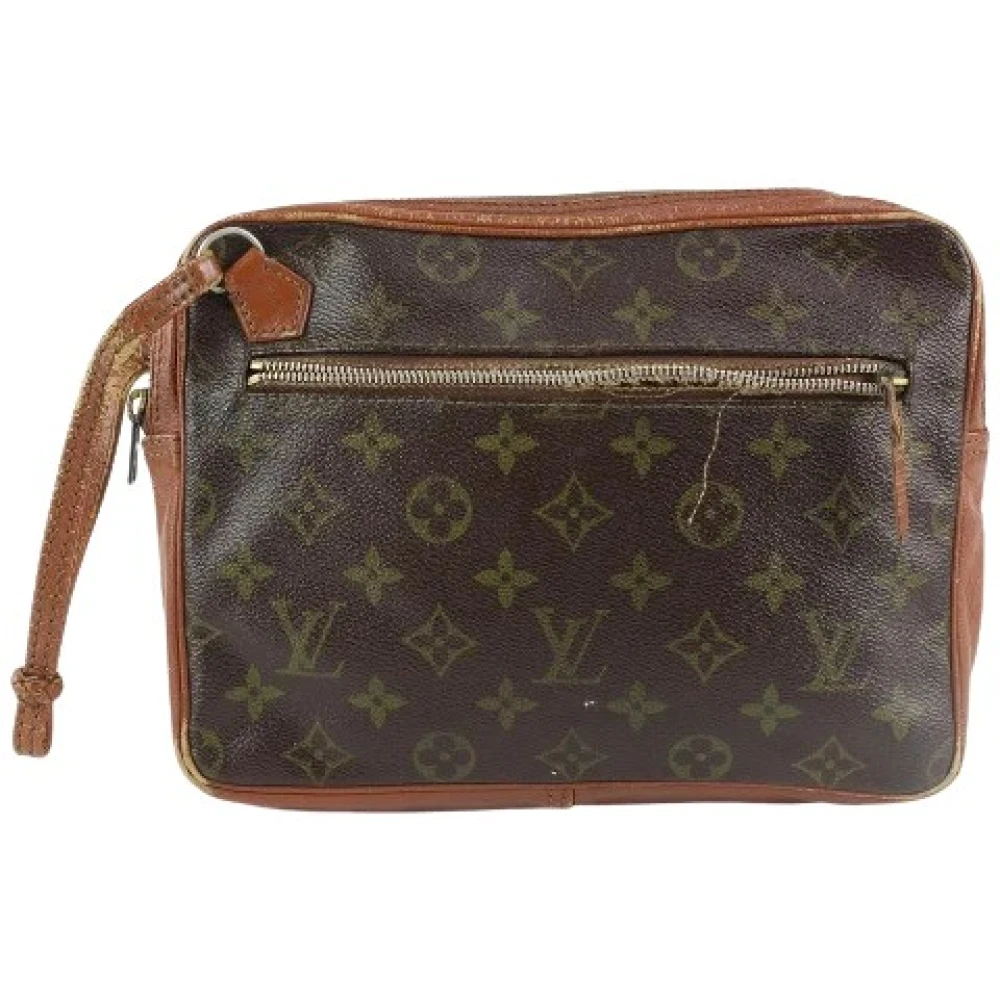 Louis Vuitton Vintage Förhandsägda Canvas LV Väskor, Tillverkade i Frankrike Brown, Dam