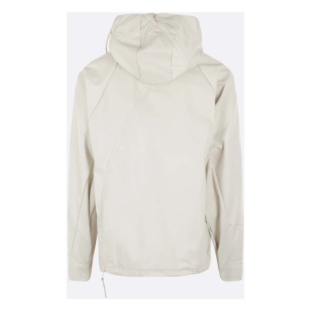 Post Archive Faction Ivoor Technische Stof Hoodie Jas White Heren