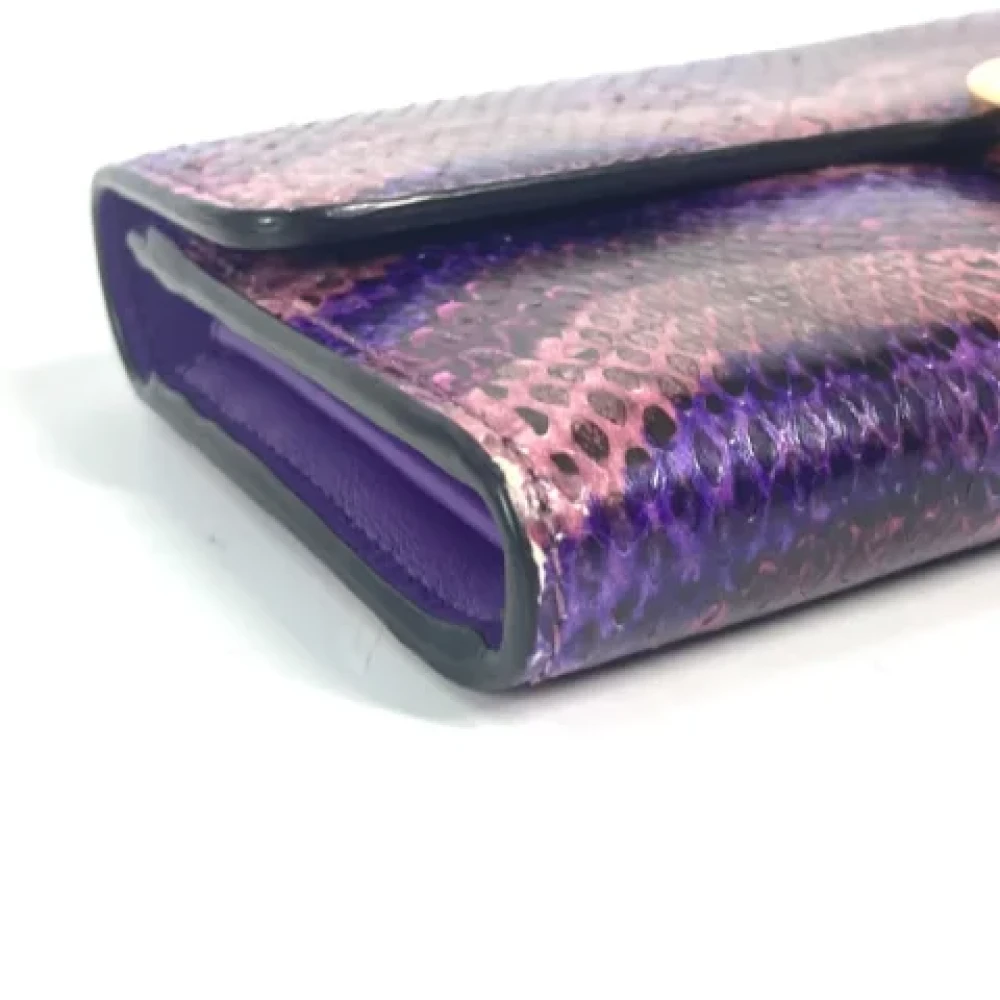 Gucci Vintage Pre-owned Fabric wallets Purple Dames