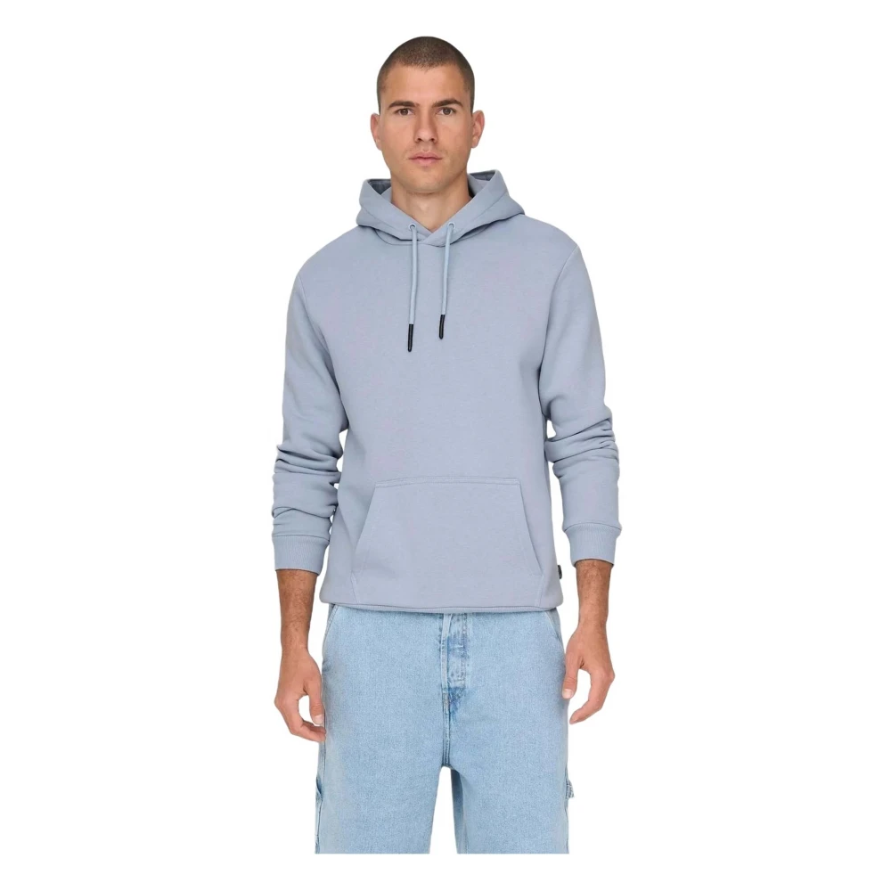 Only & Sons Hoodie Blue Heren
