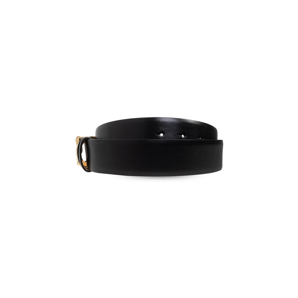 alexander mcqueen Leren riem Black Dames