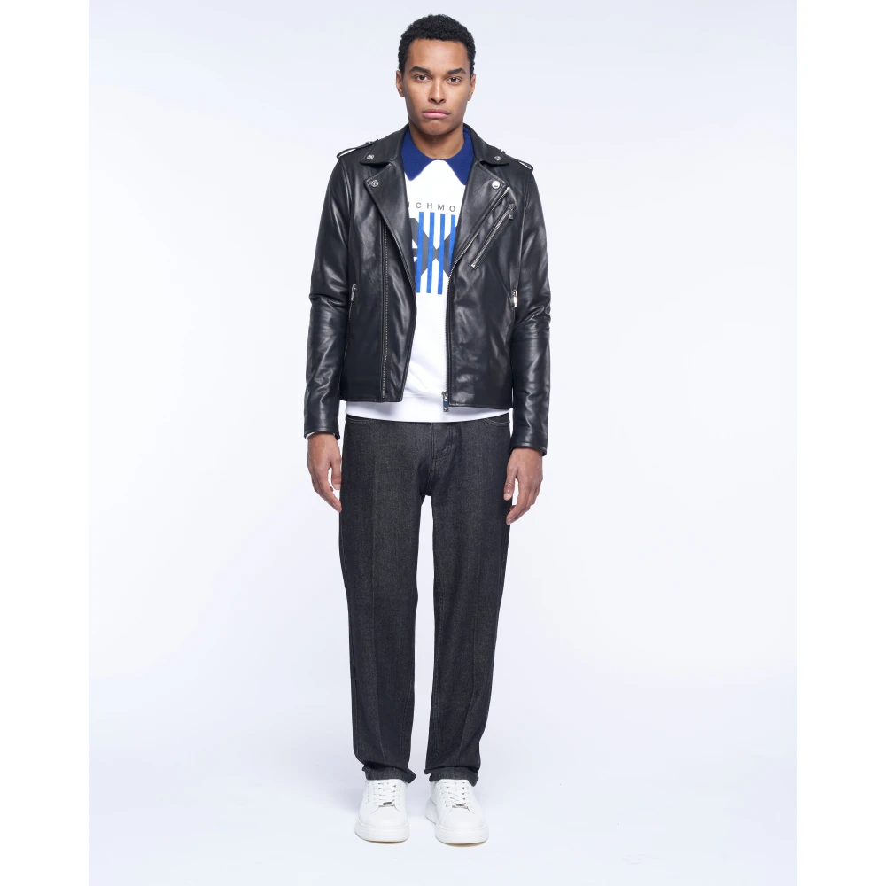 John Richmond Leren spijker Black Heren