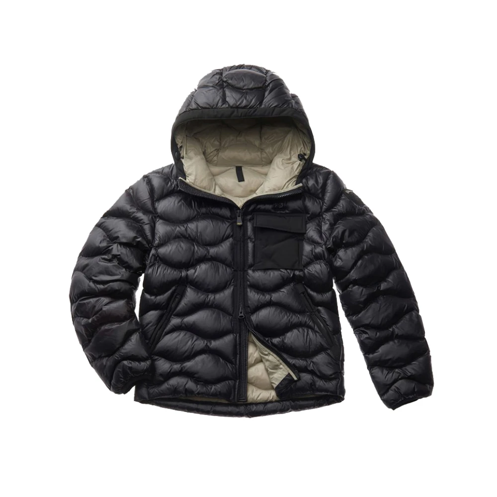 Blauer Klassieke Herenjas Black Heren