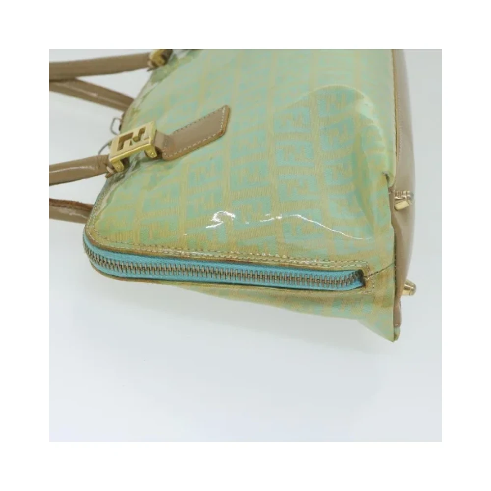 Fendi Vintage Pre-owned Canvas handbags Green Dames