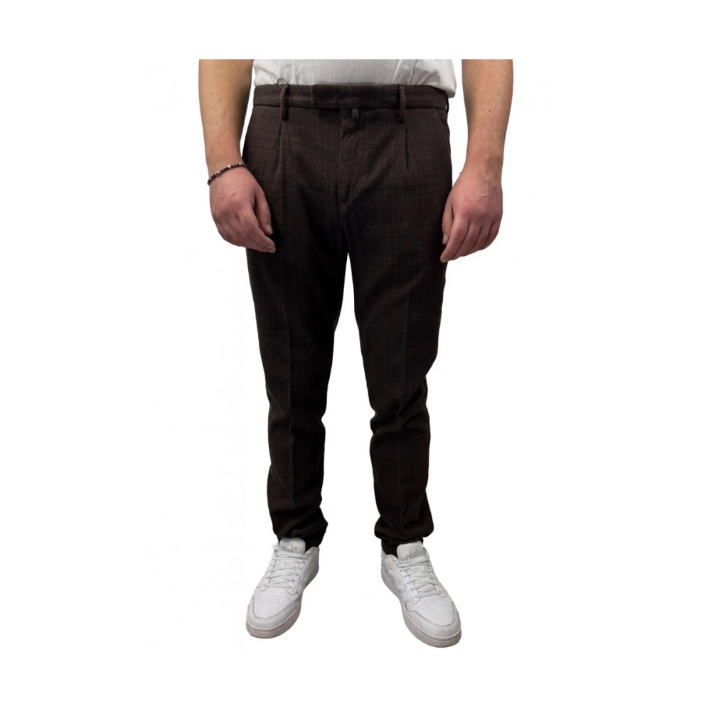 Briglia Katoenen Pantalone 1949 Stijl Brown Heren
