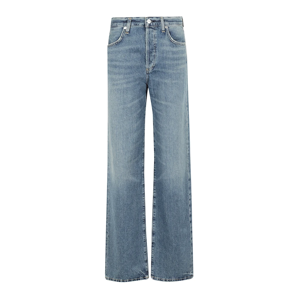 Citizens of Humanity Annina High Rise Straight Leg Jeans Blue Dames