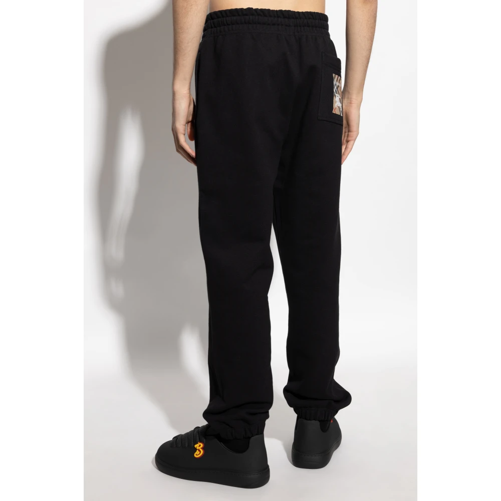 Burberry Katoenen sweatpants Black Heren