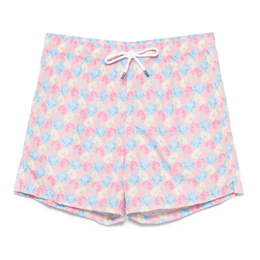 Fedeli Polyester Zwemshorts met Koord Pink Heren