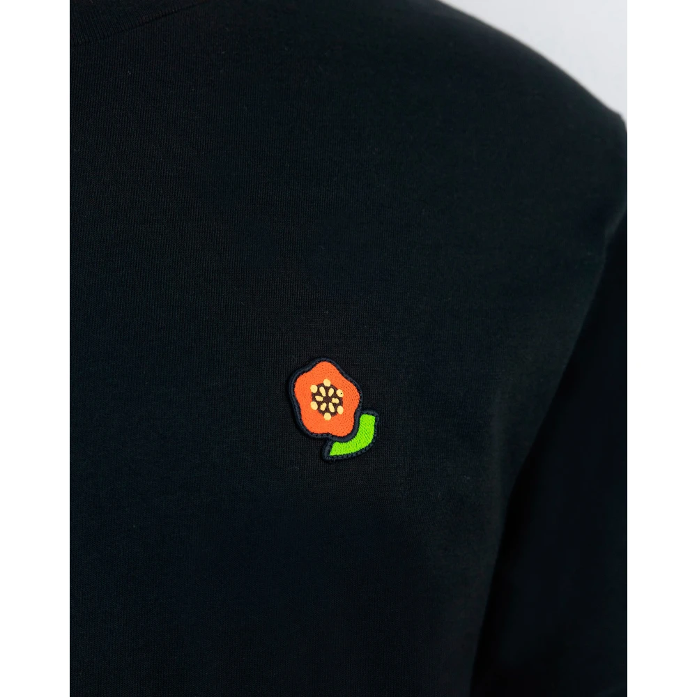 Kenzo Zwarte T-shirts en Polos met Borduurwerk Black Heren