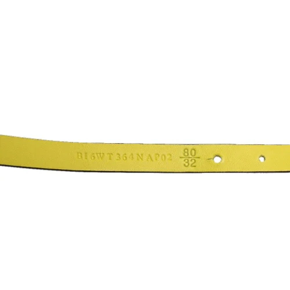 Valentino Vintage Pre-owned Fabric belts Yellow Dames