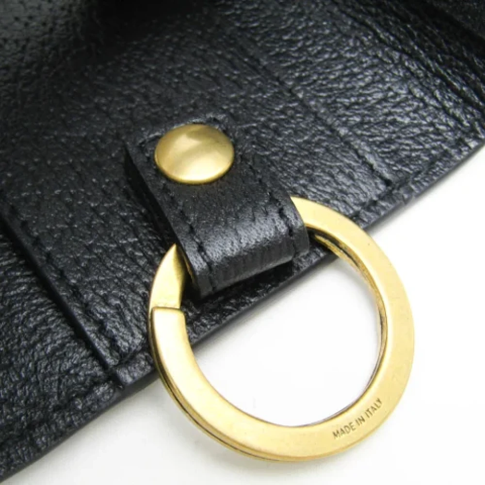 Gucci Vintage Pre-owned Leather key-holders Black Dames