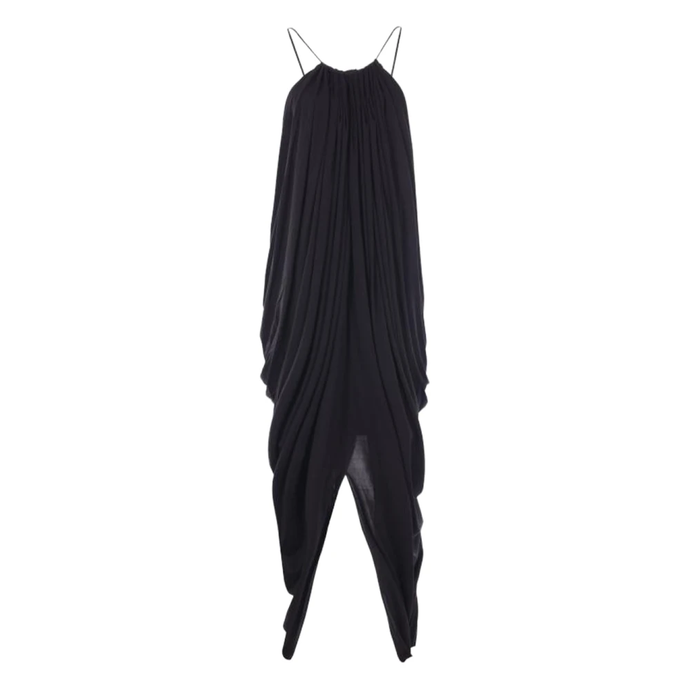 Loewe Women's Black Draped Dress