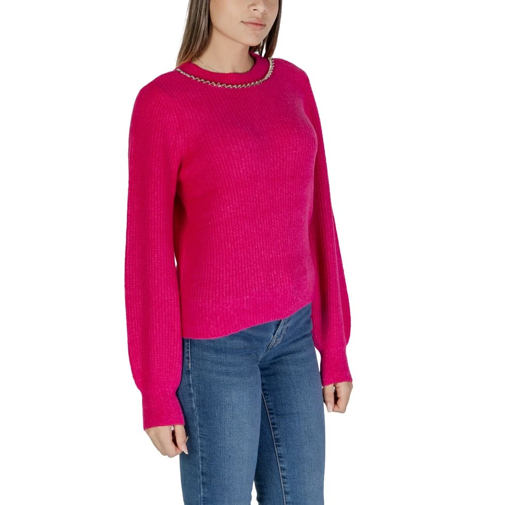 Only Rosa Gebreide Herfst Winter Collectie Pullover Pink Dames