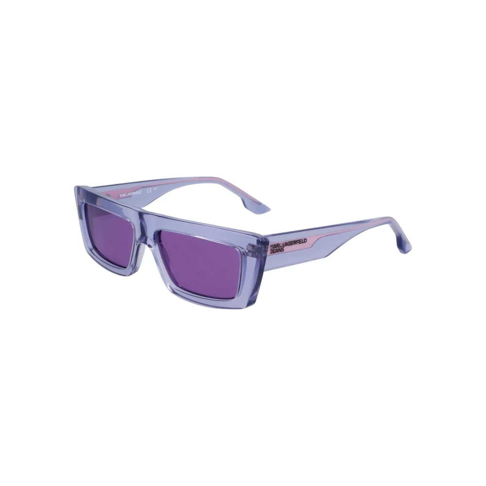 Karl Lagerfeld Unisex Purple Injected Frame Sunglasses