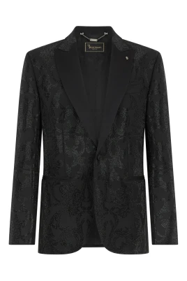Blazer Brocade Strass