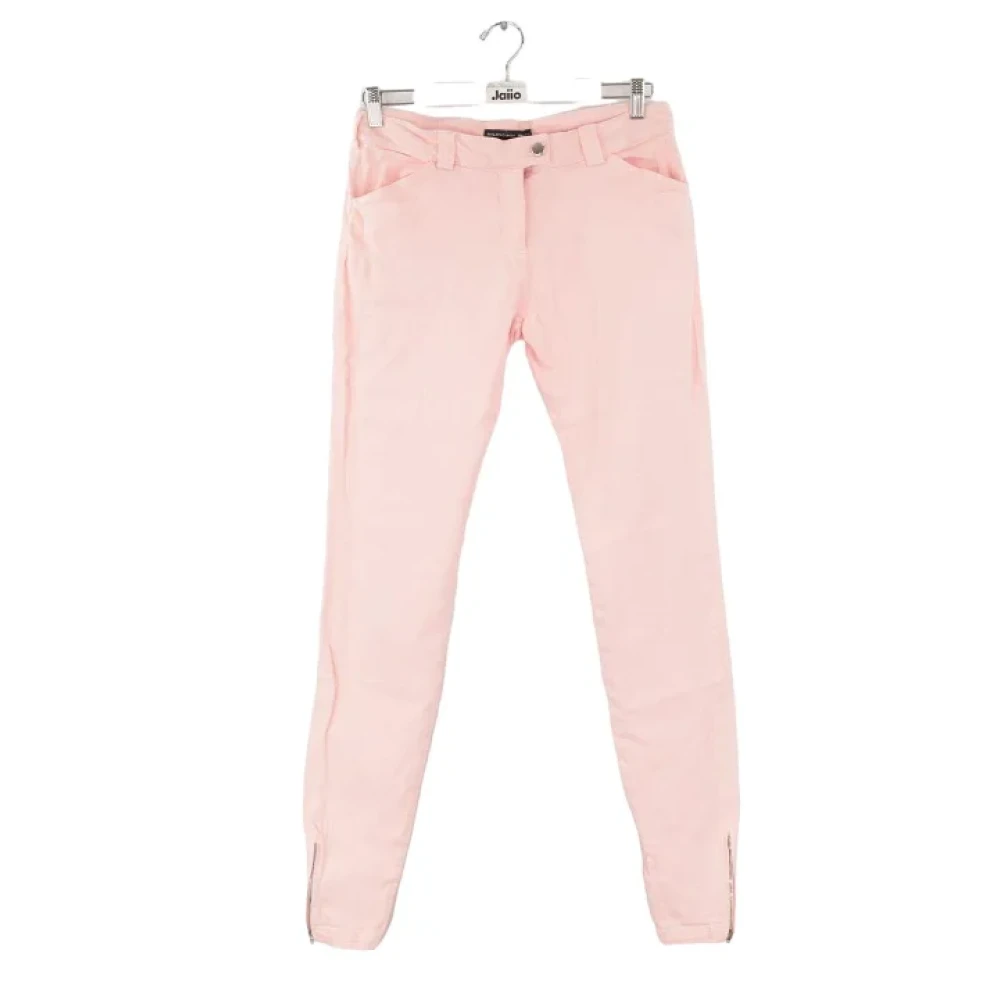 Balenciaga Vintage Pre-owned Cotton jeans Pink Dames