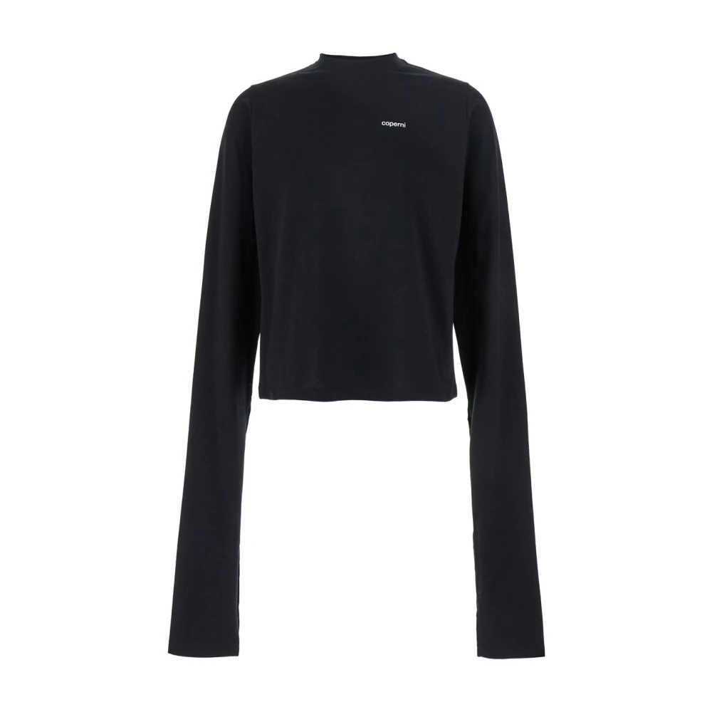 Coperni Zwarte T-shirts en Polos met Extra Lange Mouwen Black Heren