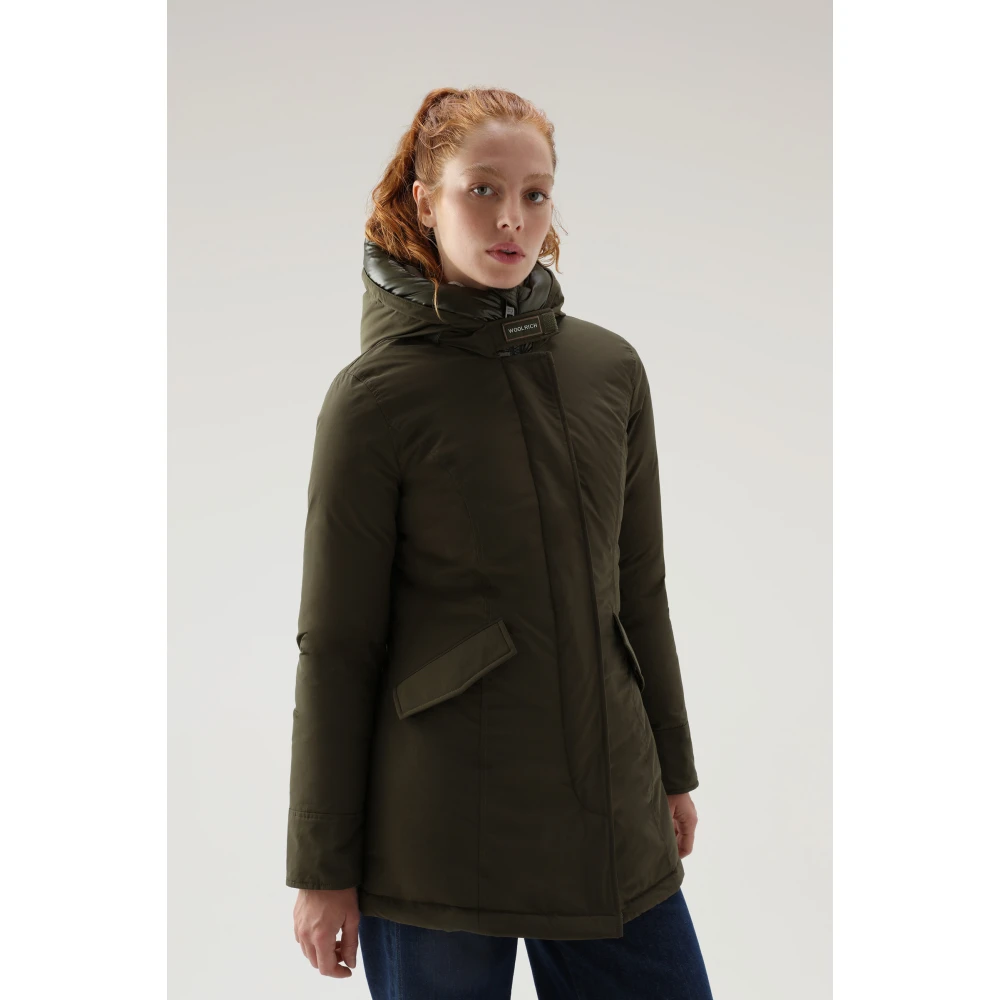 Woolrich Winterjas Donkergroen Green Dames