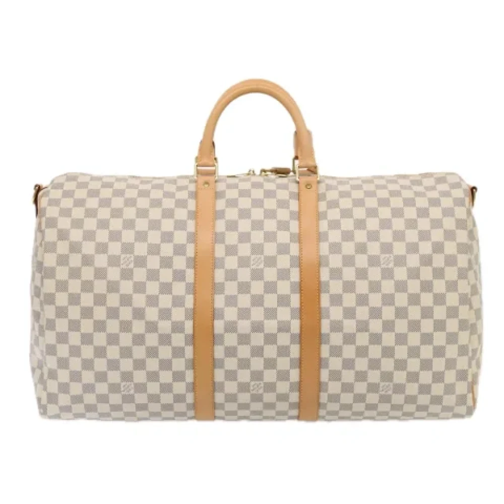 Louis Vuitton Vintage Pre-owned Canvas travel-bags White Dames