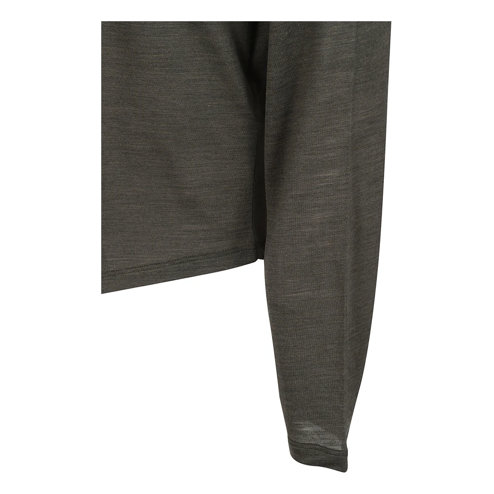 majestic filatures Groene wol-lyocell T-shirts en polos Green Dames