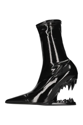 Faux Leather Ankle Boots