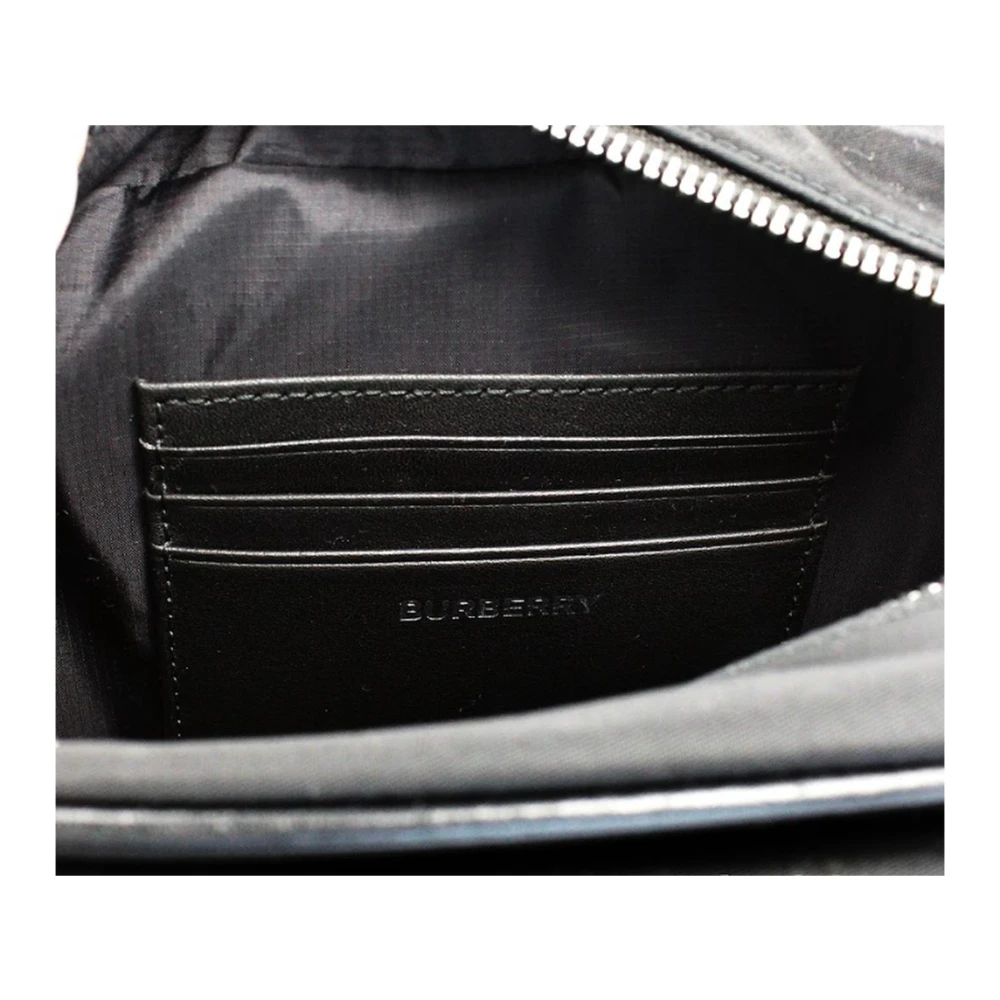 Burberry Zwarte Nylon Camera Heuptas met Kaartsleuven Black Dames