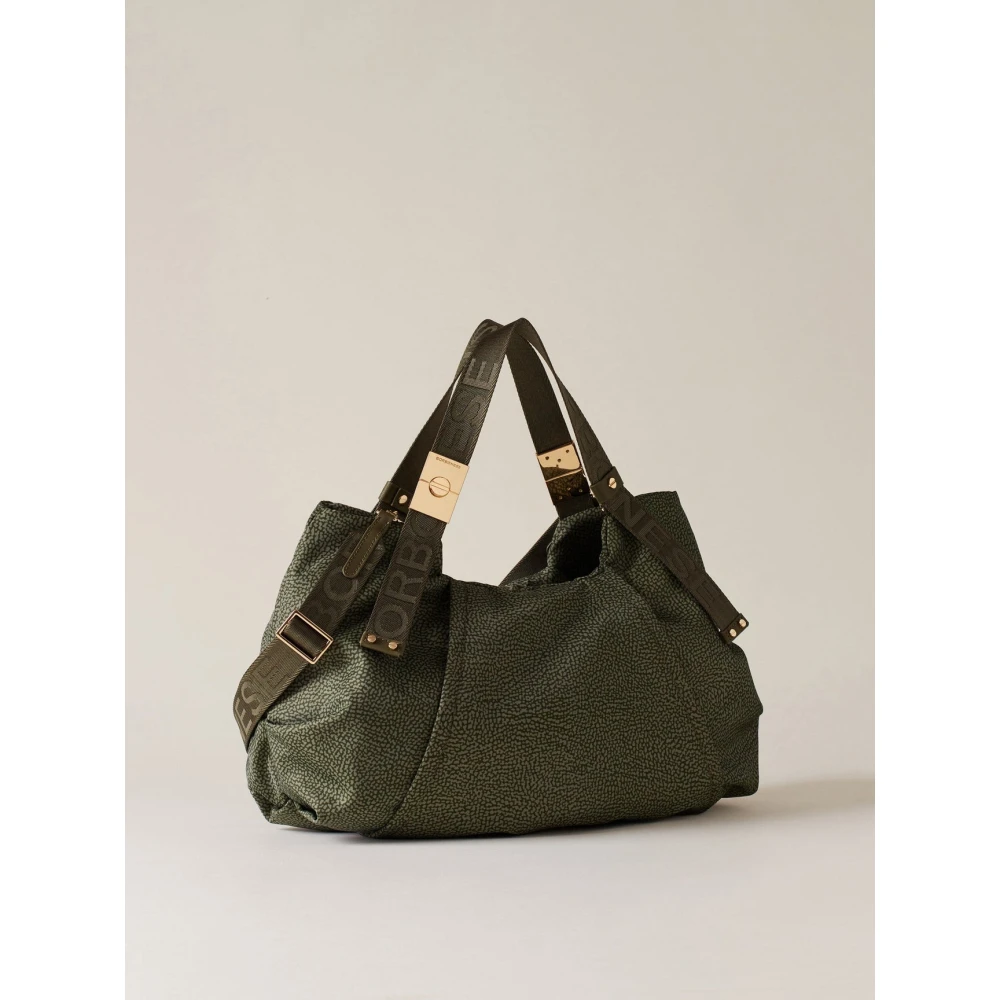 Borbonese Militair Groene Handtas Green Dames