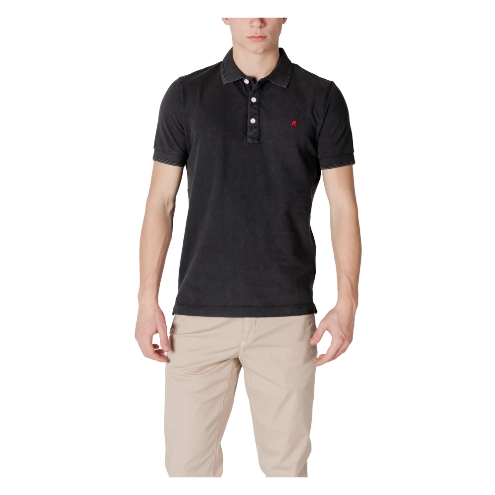 Replay Men's Black Polo Shirts, S, Short Sleeved Polo