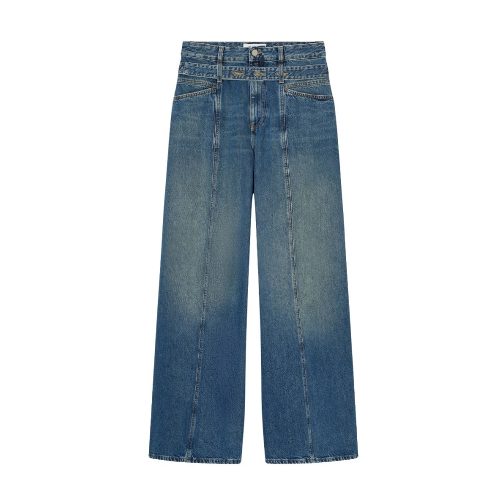 Closed Blue Wide Jeans, Female, W26 L32, Wide Leg Jeans