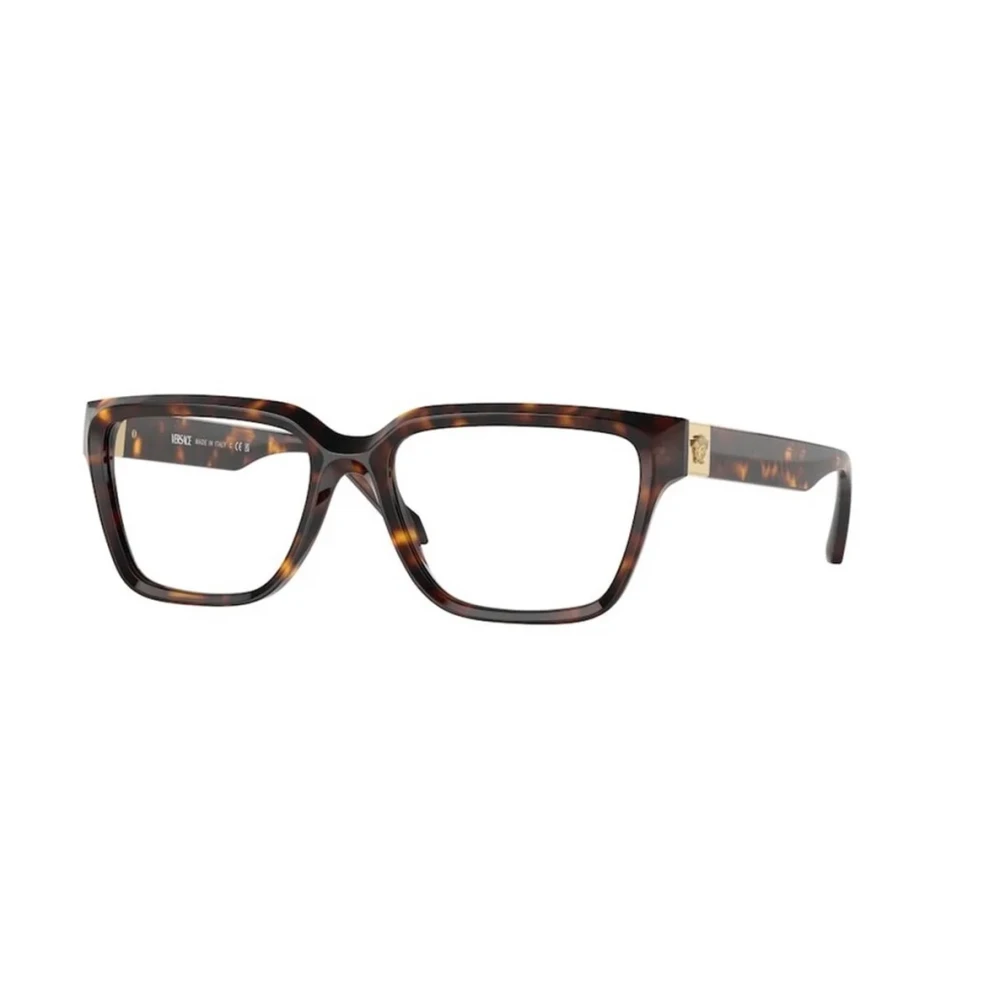 Versace Monture Élégante Carey Unisex Accessoires Brun 53 Mm